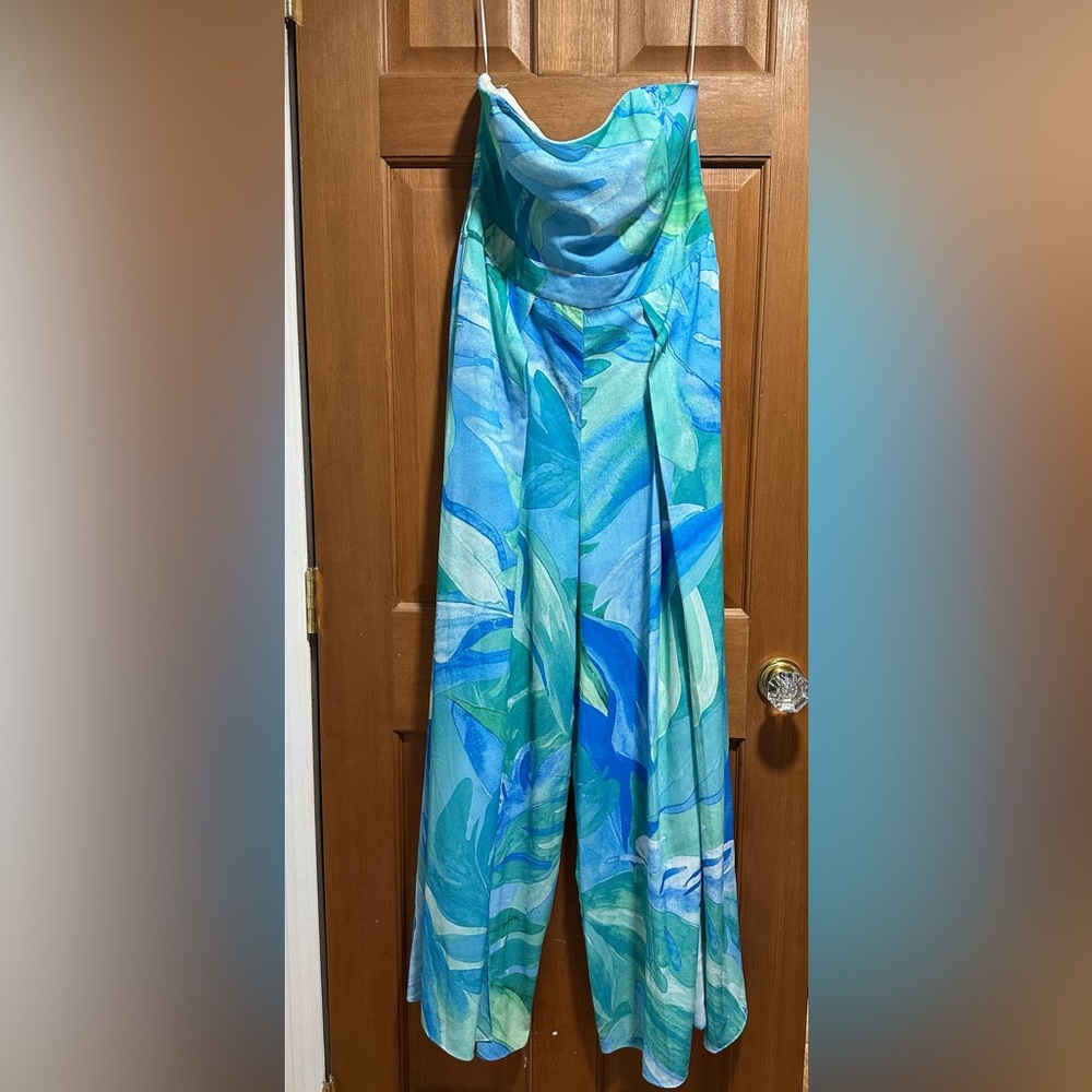 Xenon Pantsuit - Blue Watercolour - 14